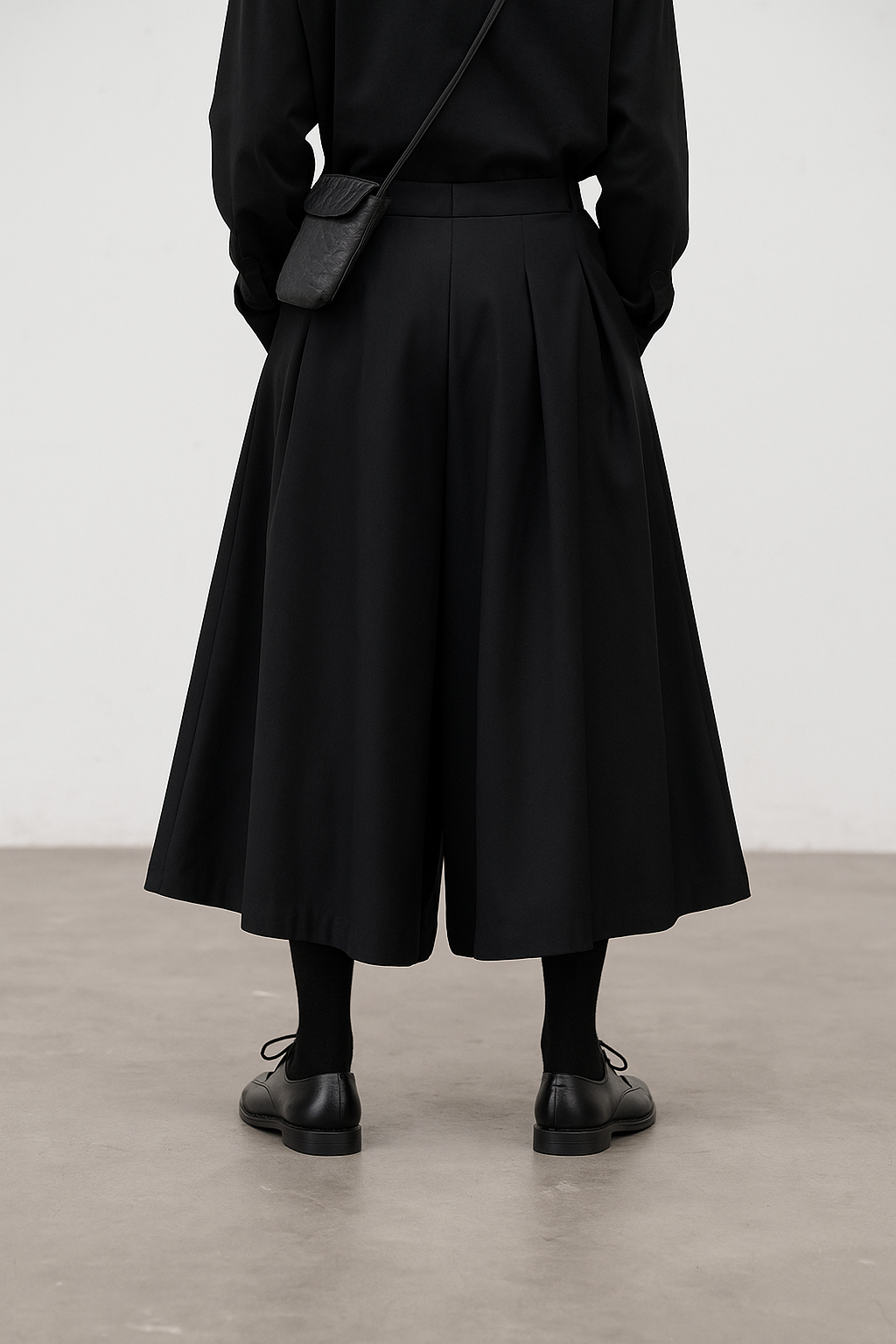 Japanese Hakama Pants Unisex Wide Leg Trousers