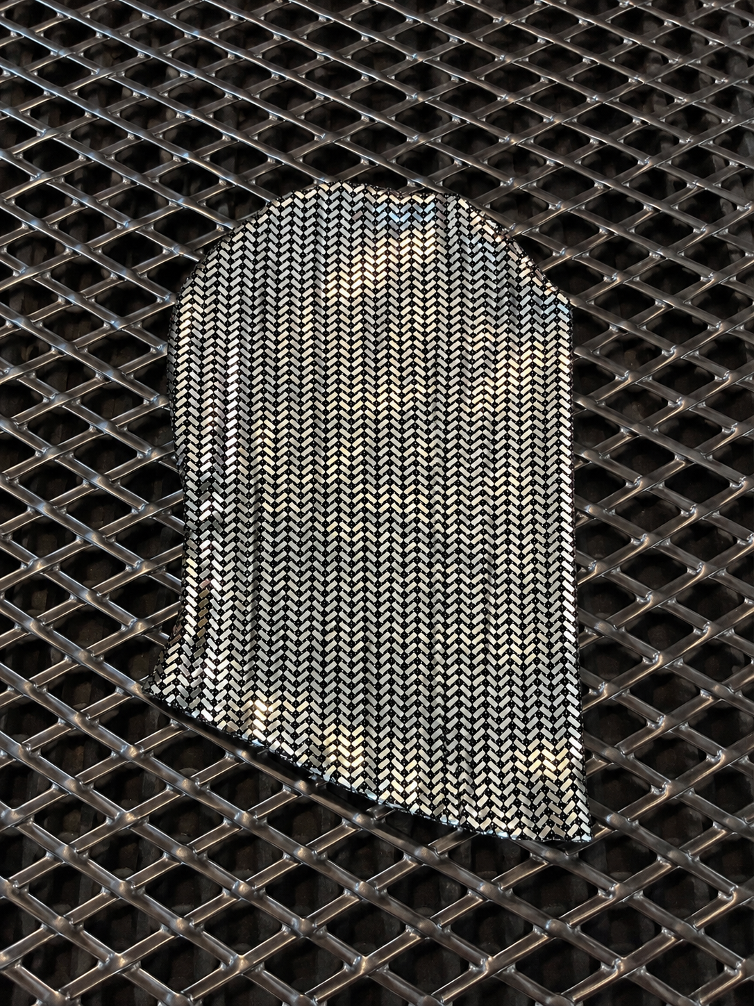 Chrome Chainmail Full Face Mask