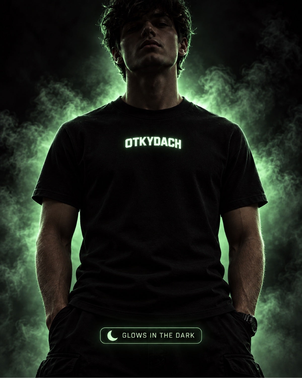 Custom Glow-in-the-Dark T-Shirt – Personalized Text, Light-Up Tee | OTKYDACH
