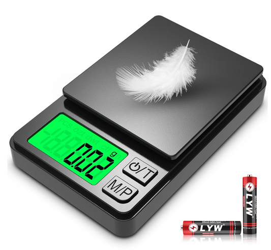 Pocket Digital Scale - High Precision 0.01g, Compact & Lightweight, Black