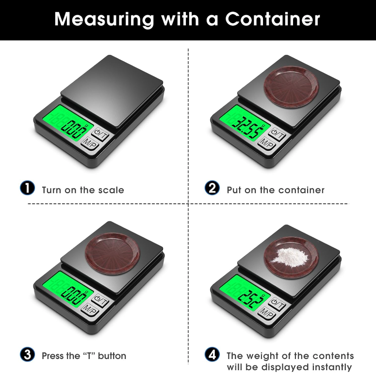 Pocket Digital Scale - High Precision 0.01g, Compact & Lightweight, Black