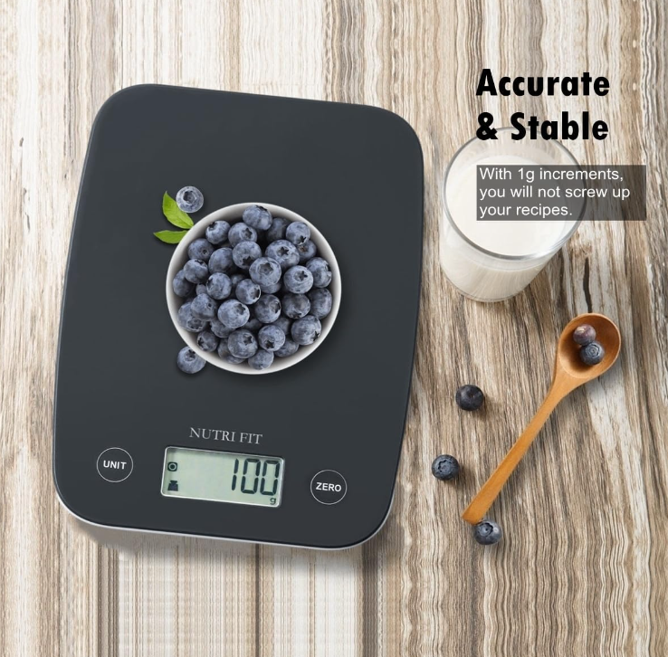 Digital Food Scale - 11lb Capacity, Cooking Scale for Grams & Ounces