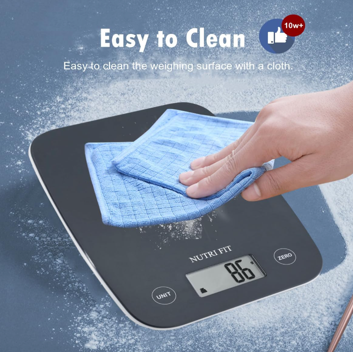 Digital Food Scale - 11lb Capacity, Cooking Scale for Grams & Ounces