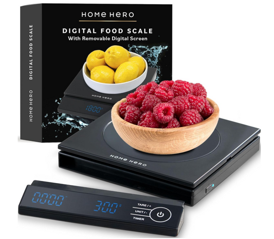 Digital Food Scale - Precise Kitchen Scale for Grams & Ounces, Black