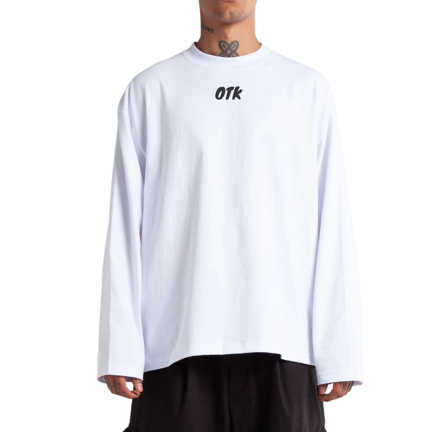 Oversized Long Sleeve Shirt – Hard Path to Millions Streetwear Tee