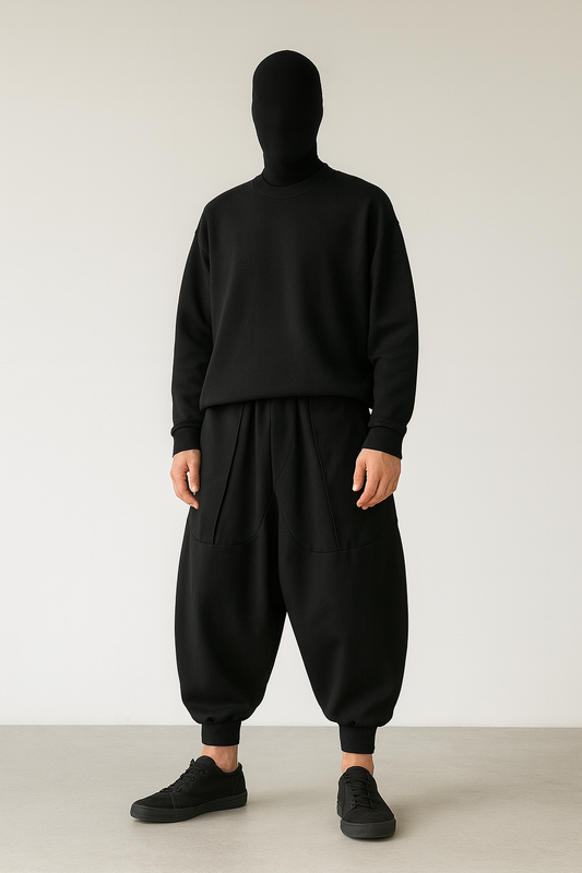 Hakama Pants Men • Japanese Pants • Samurai Hakama Style Pants • Balloon Pants • Wide Leg Techwear Trousers • Japanese Clothing
