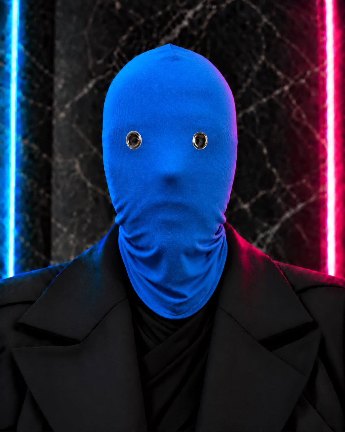 Full Face Mask Blue – Solid Color Balaclava with Eyelets