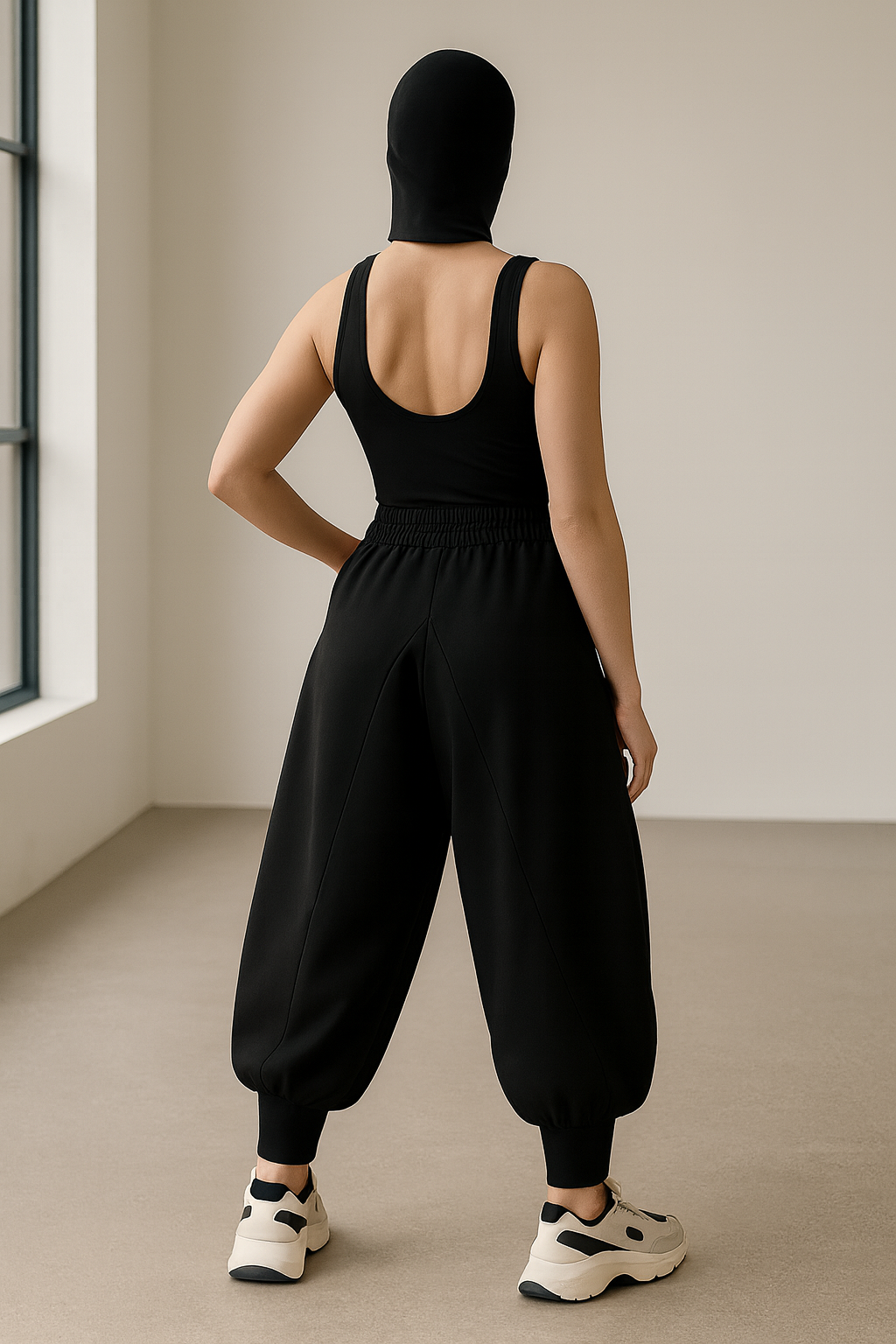 Oversized Japanese 5D Balloon Pants for Women • High-Waist Avant-Garde Harem Trousers