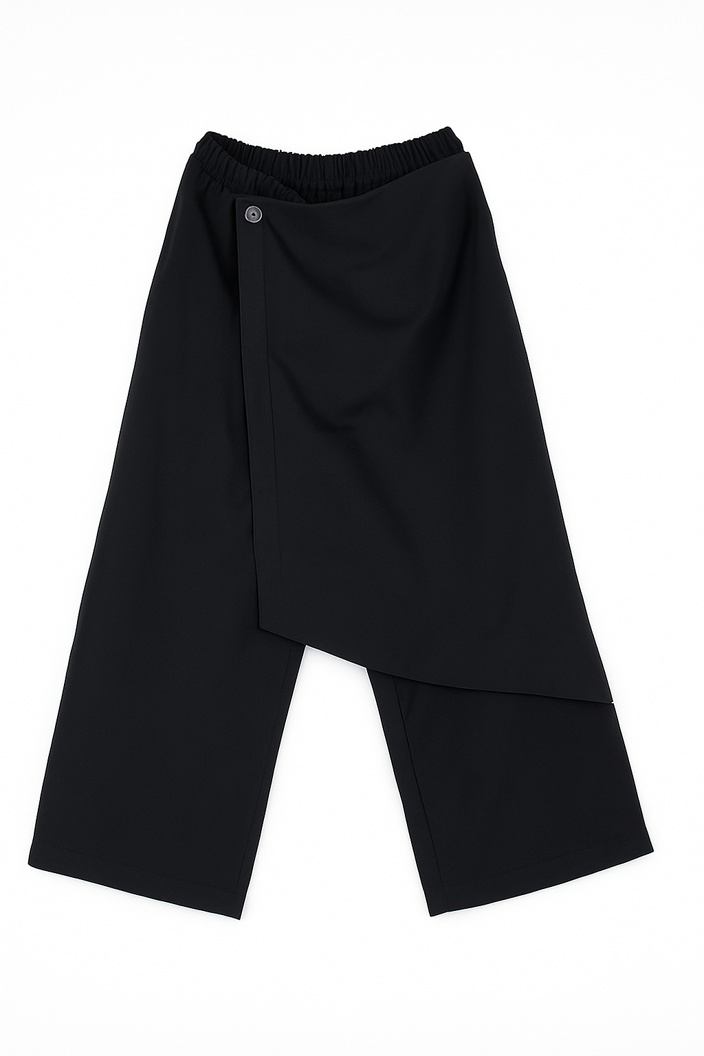 Avant-Garde Samurai Wrap Pants – Asymmetric Techwear Culottes