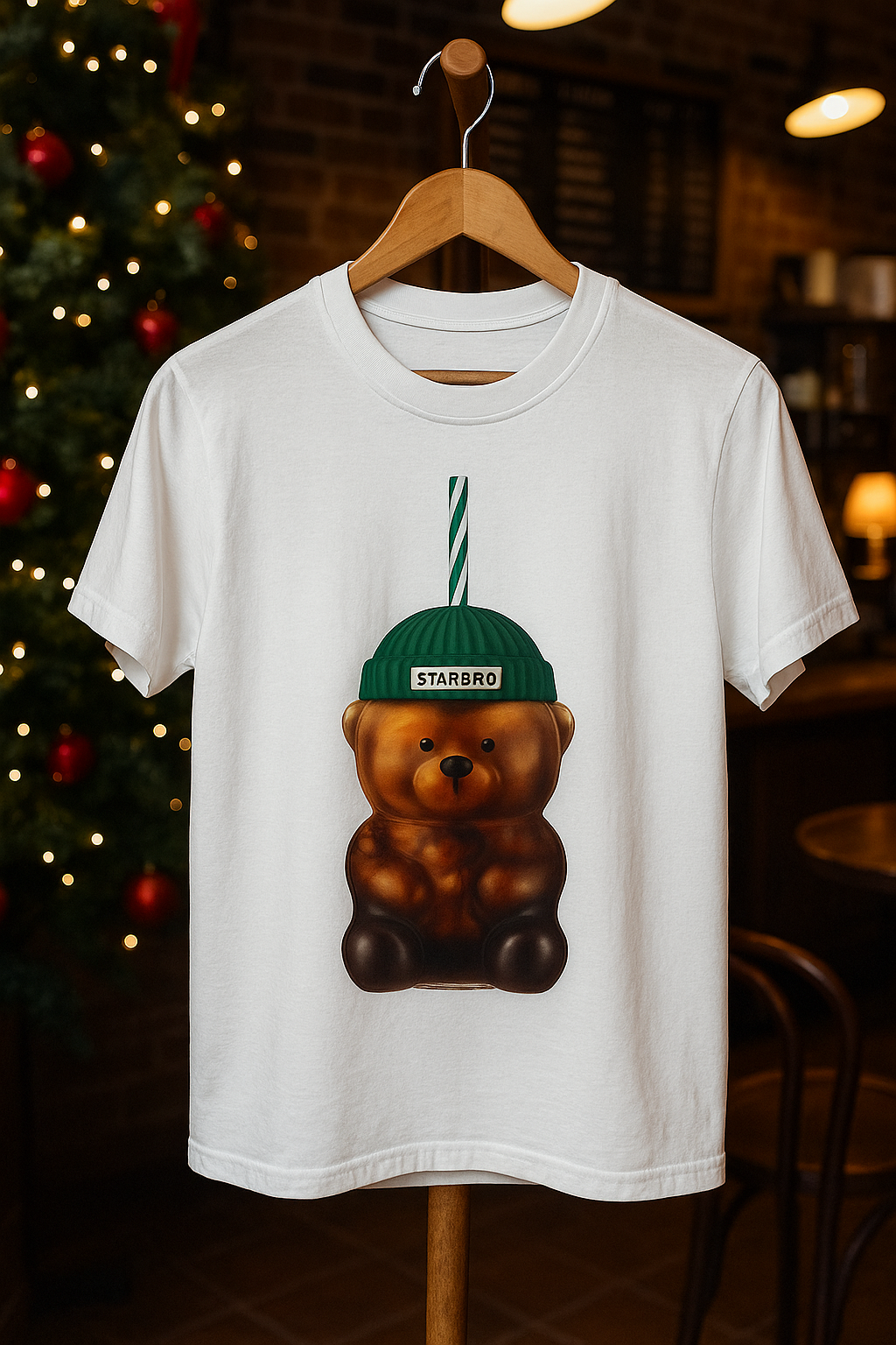 Bearista Star bro bucks Coffee Cup Trend T-Shirt | Bear Drink Shirt | Christmas Gift Idea