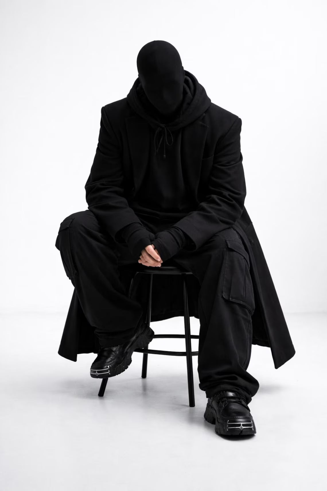 Black Full Face Mask – 3-in-1 Balaclava & Beanie